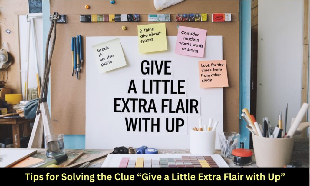 Tips for Solving the Clue “Give a Little Extra Flair with Up”